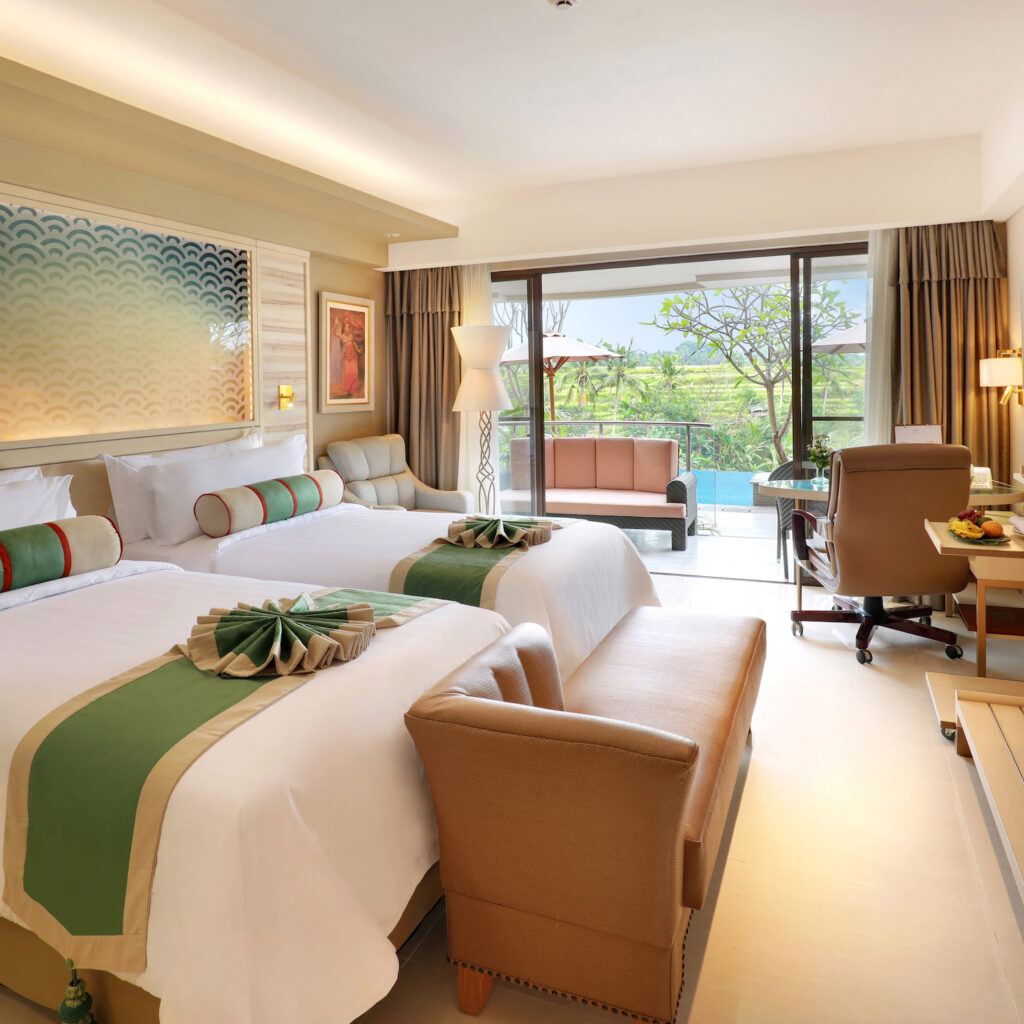 room with pool access