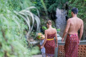 Balinese melukat ceremony
